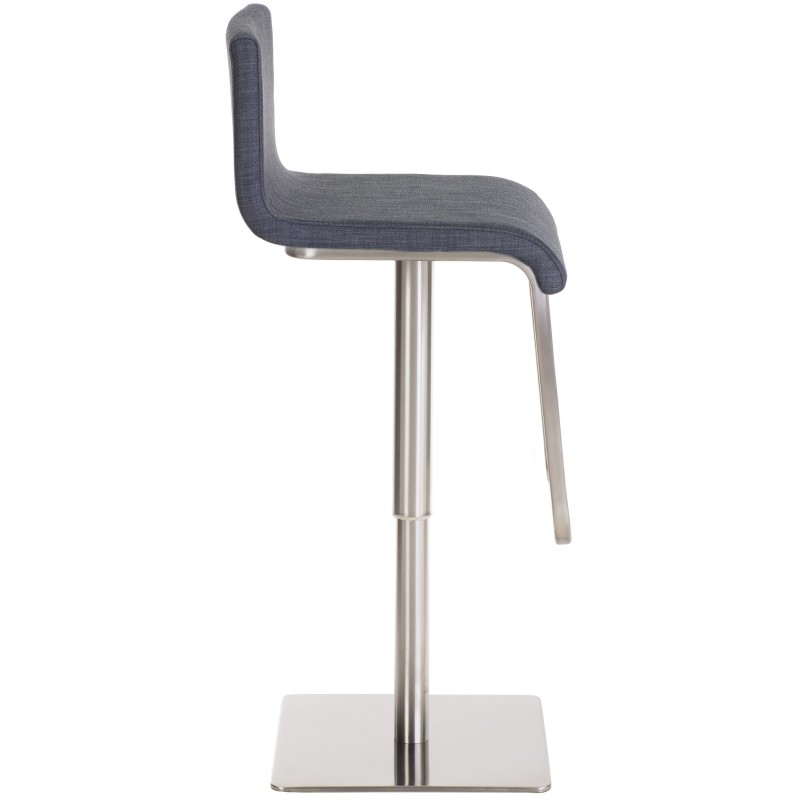 Taburete de bar Limon E en tela gris oscuro