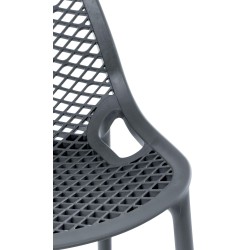 Taburete de bar Air, gris oscuro