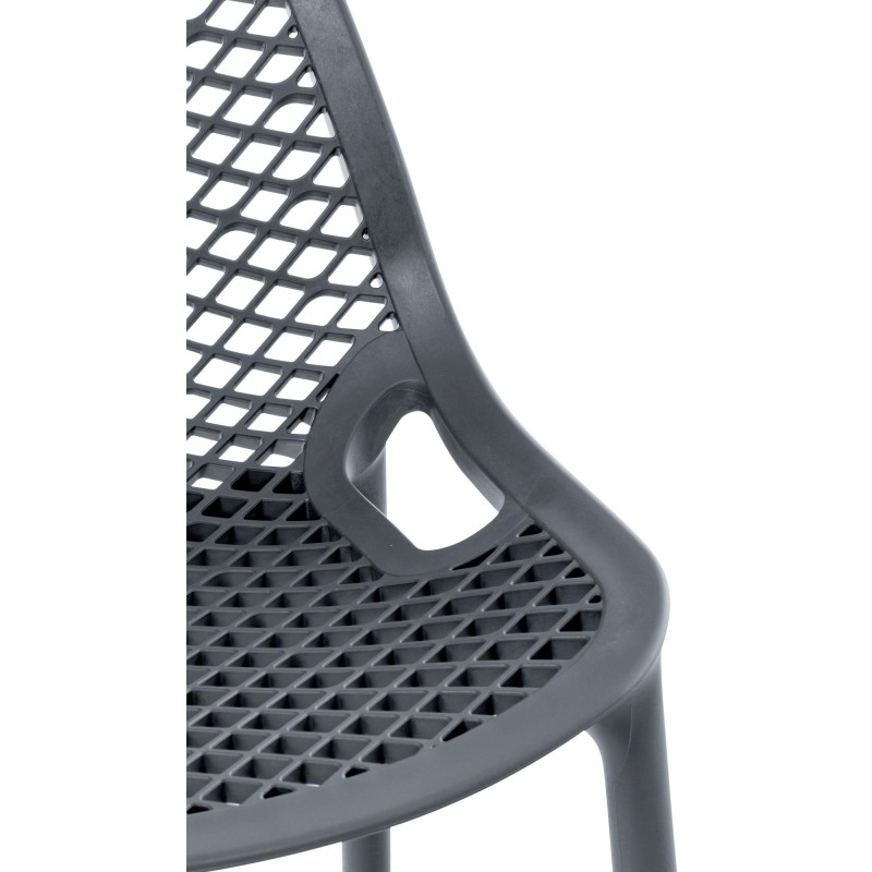 Taburete de bar Air, gris oscuro