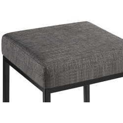 Taburete de bar Montreal B85 de tela gris