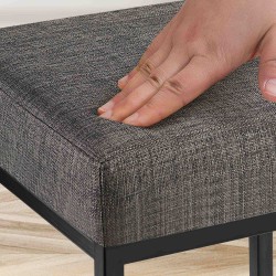 Taburete de bar Montreal B85 de tela gris