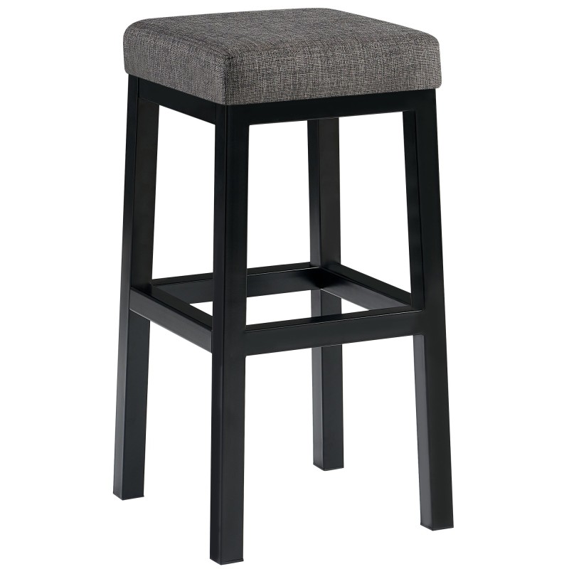 Taburete de bar Taylor B80 de tela gris