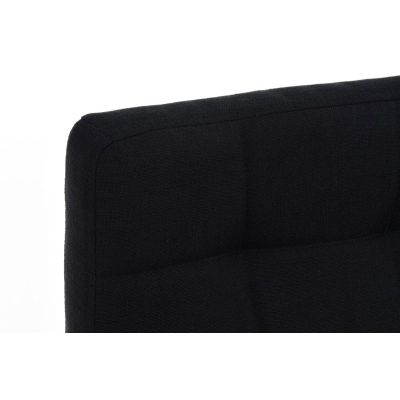 Taburete de bar Lincoln de tela negra