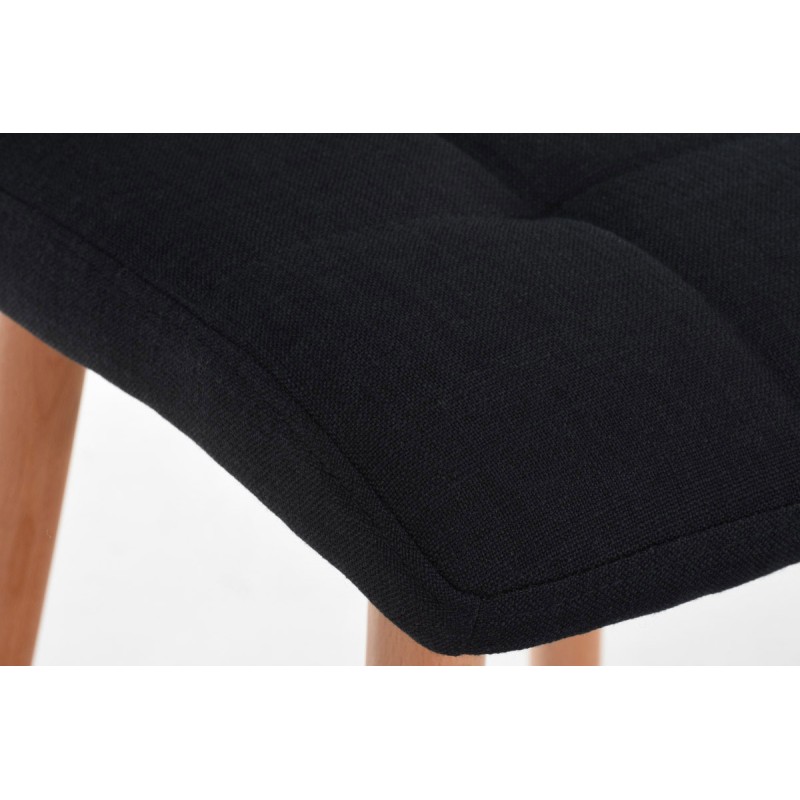 Taburete de bar Lincoln de tela negra