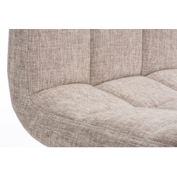 Taburete de bar peruano, tela color crema