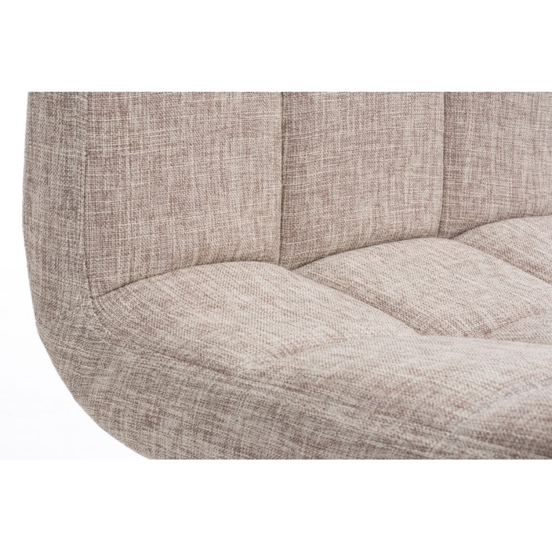 Taburete de bar peruano, tela color crema