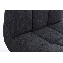 Taburete de bar Perú, tela C gris oscuro