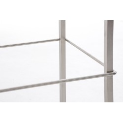 Taburete de bar Avola de piel, plano, 78 € gris