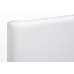 Taburete de bar Avola de piel, plano, 78 € blanco