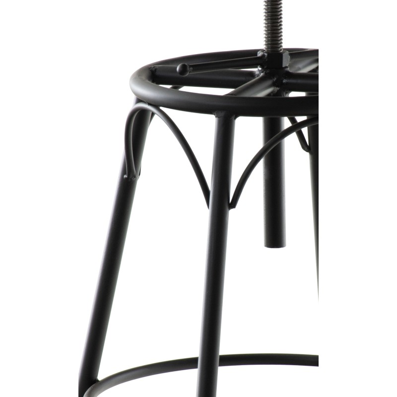 Taburete de bar negro Beam