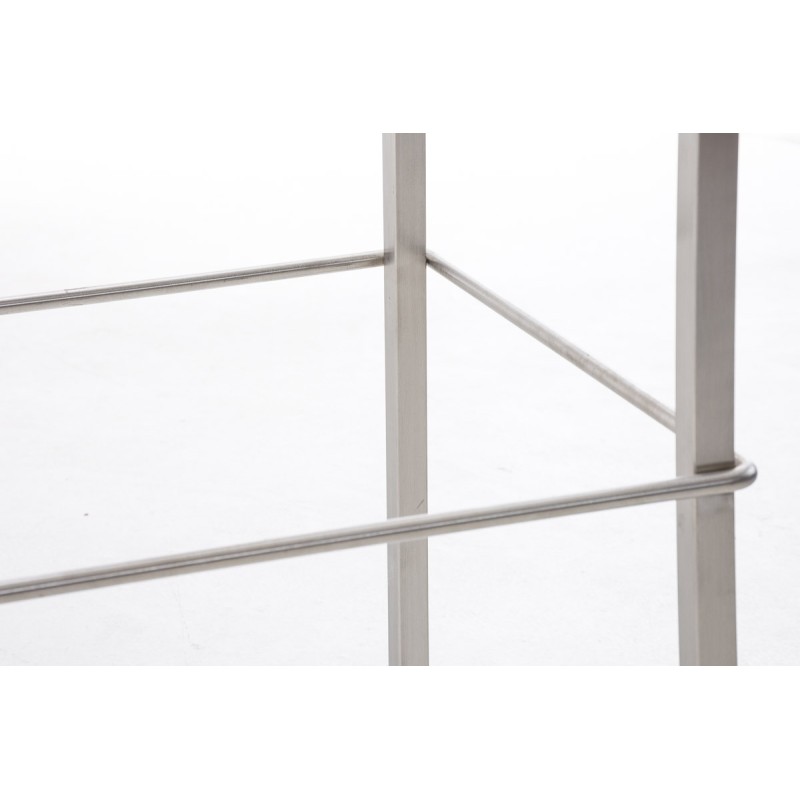 Taburete de bar Avola de piel, plano, 78 € negro