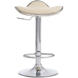 Juego de 2 taburetes de bar Shanghai C color crema