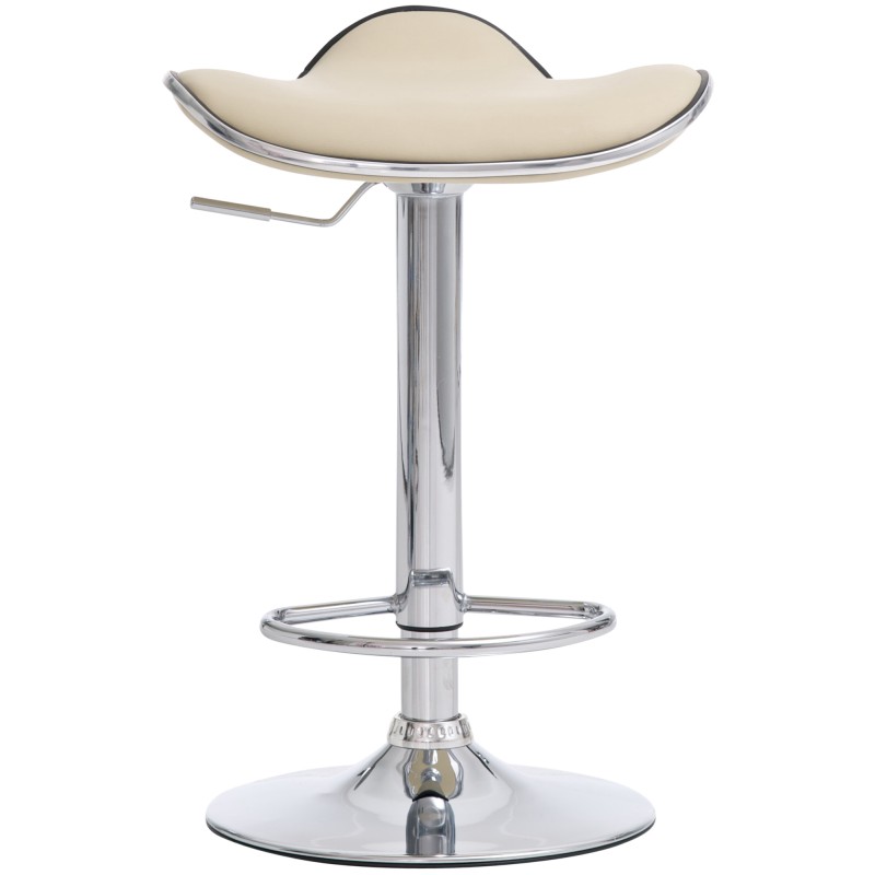 Juego de 2 taburetes de bar Shanghai C color crema