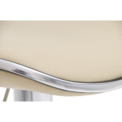 Juego de 2 taburetes de bar Shanghai C color crema