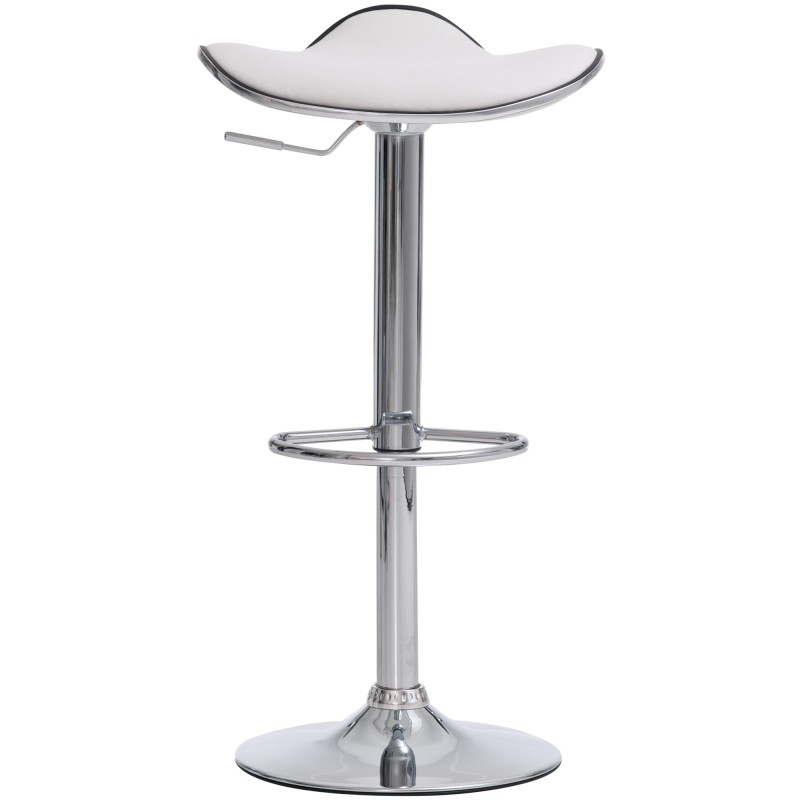 Juego de 2 taburetes de bar blancos Shanghai C