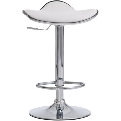 Juego de 2 taburetes de bar blancos Shanghai C