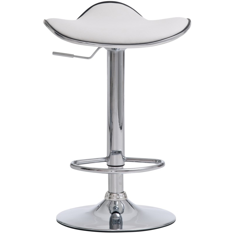 Juego de 2 taburetes de bar blancos Shanghai C