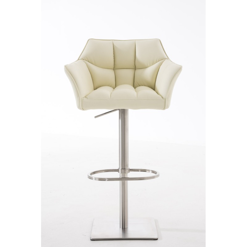 Taburete de bar Damaso E color crema