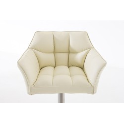 Taburete de bar Damaso E color crema