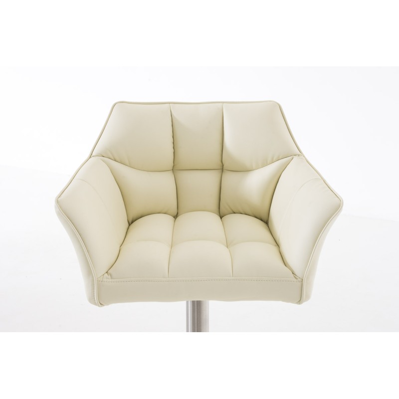 Taburete de bar Damaso E color crema