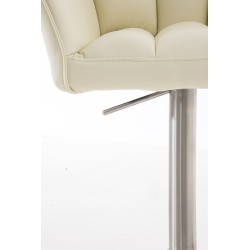 Taburete de bar Damaso E color crema