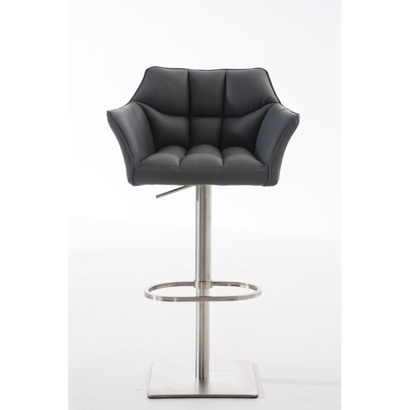 Taburete de bar gris Damaso E