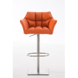 Taburete de bar naranja Damaso E