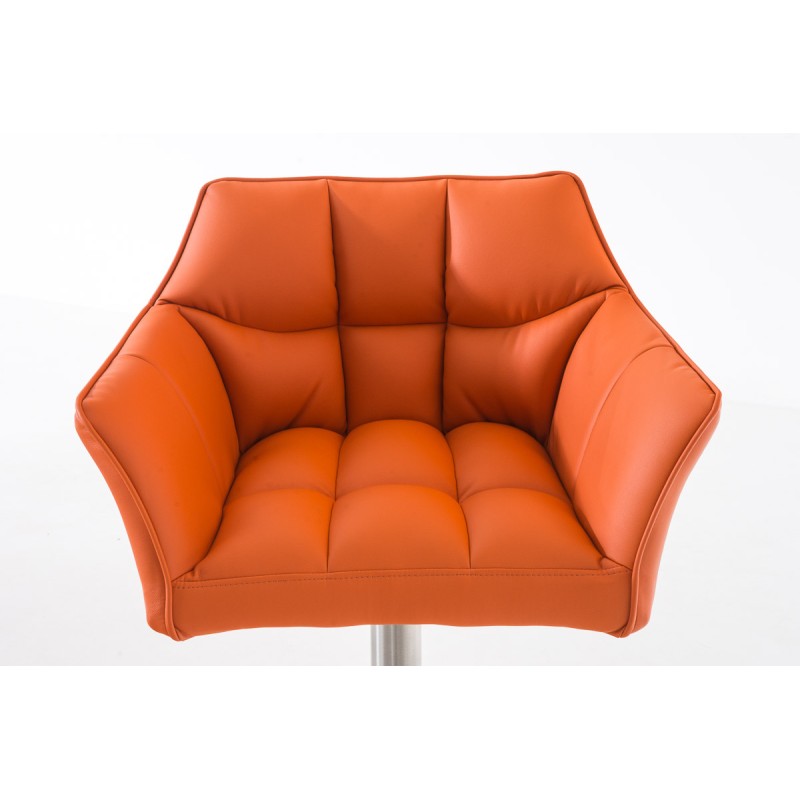Taburete de bar naranja Damaso E