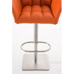 Taburete de bar naranja Damaso E