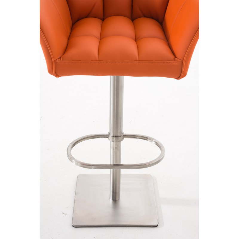 Taburete de bar naranja Damaso E