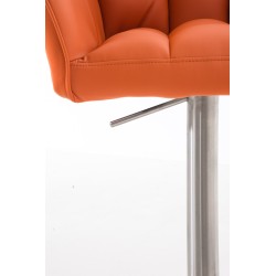Taburete de bar naranja Damaso E