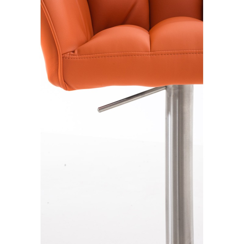 Taburete de bar naranja Damaso E