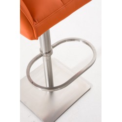 Taburete de bar naranja Damaso E