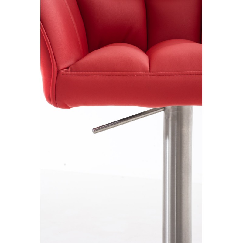 Taburete de bar rojo Damaso E
