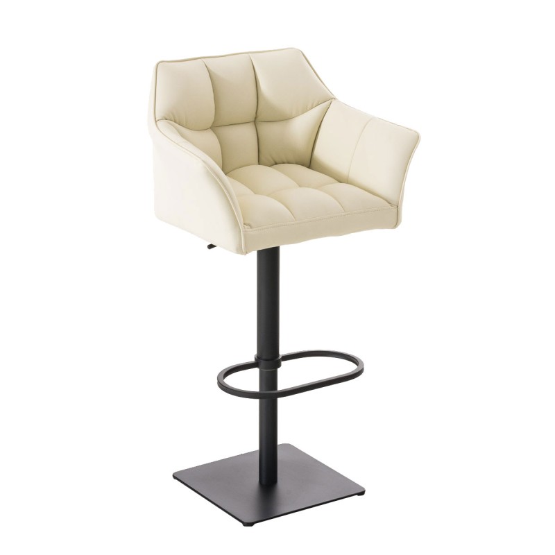 Taburete de bar color crema Damaso B
