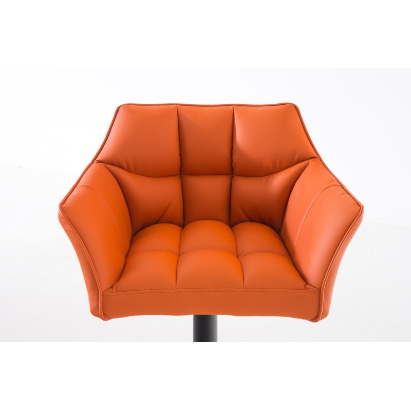 Taburete de bar naranja Damaso B