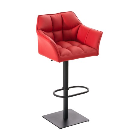 Taburete de bar rojo Damaso B