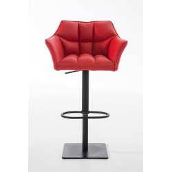Taburete de bar rojo Damaso B