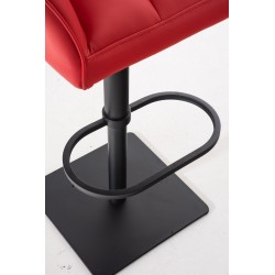 Taburete de bar rojo Damaso B