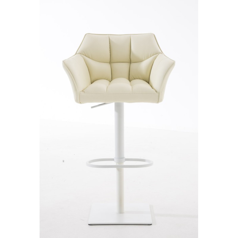 Taburete de bar color crema Damaso W