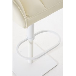 Taburete de bar color crema Damaso W