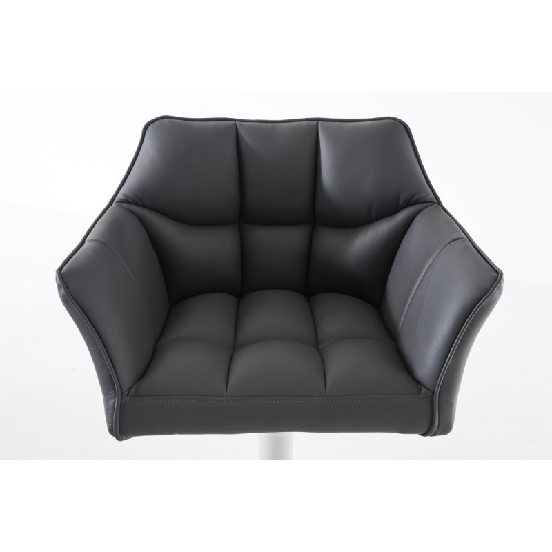 Taburete de bar gris Damaso W