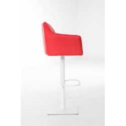 Taburete de bar rojo Damaso W