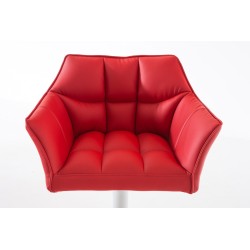 Taburete de bar rojo Damaso W