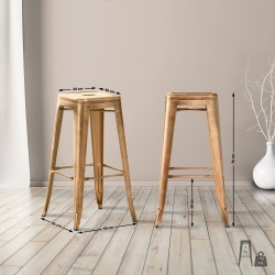 Taburete de bar Joshua Gold