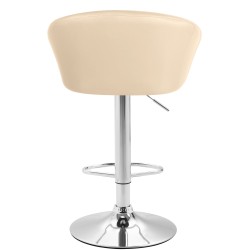 Taburete de bar Miami V2 C color crema