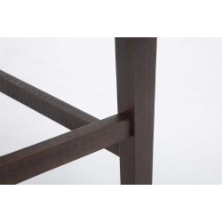 Taburete de bar Louise tapizado en tela, color crema antiguo