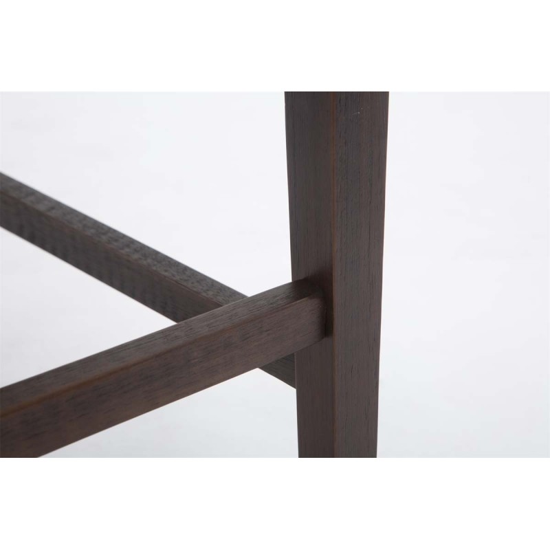 Taburete de bar Louise tapizado en tela, color crema antiguo