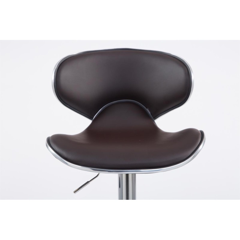 Taburete de bar Las Vegas V2 cromado marrón