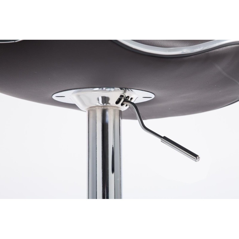 Taburete de bar Las Vegas V2 cromado marrón